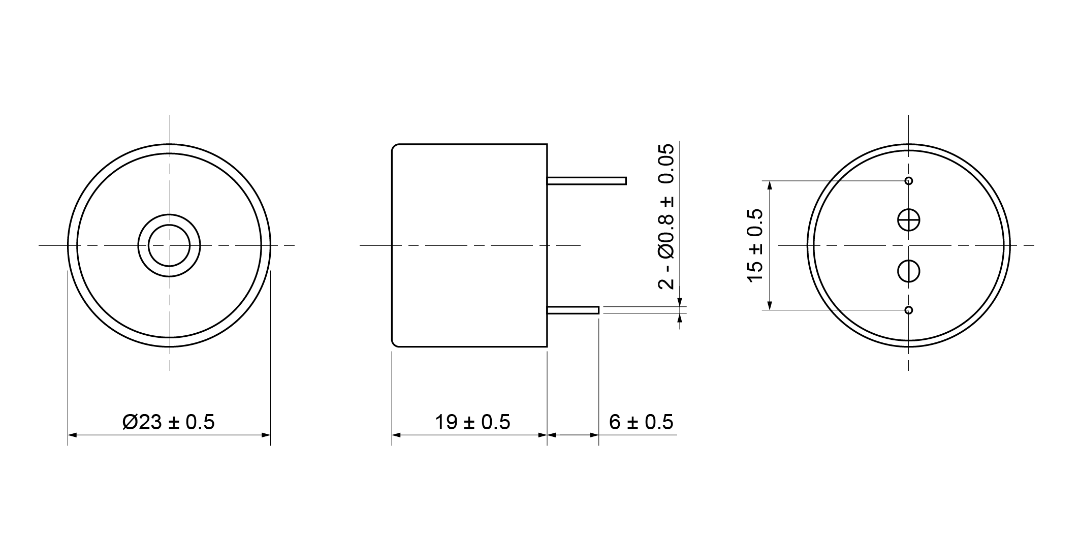 PB2319-33S12P Mechanical Drawing